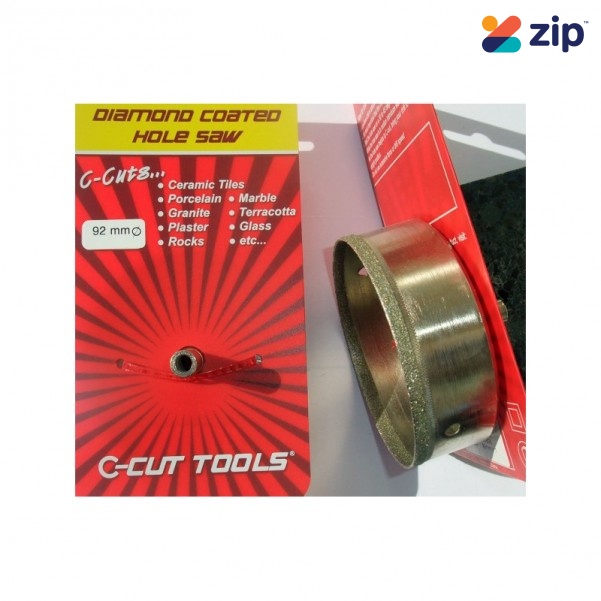 C-CUT TOOLS DCHS92S - 92mm Diamond Coated Hole Saw